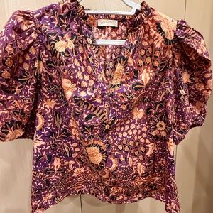 Ulla Johnson Imari Top (8) puff sleeve - like new